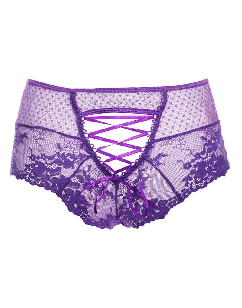 Amorable by Rimba - Slip met Open Achterkant - One Size - Paars 6