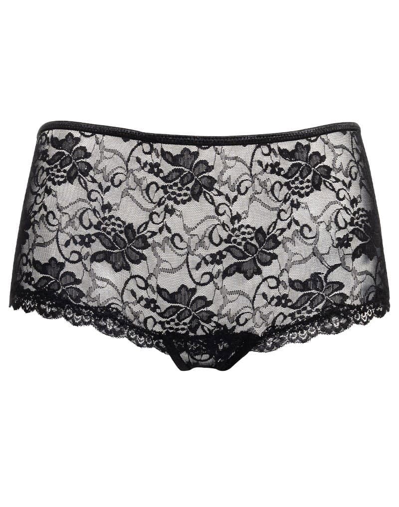 Amorable by Rimba - Slip met Open Achterkant - One Size - Zwart (art. 1540) 4