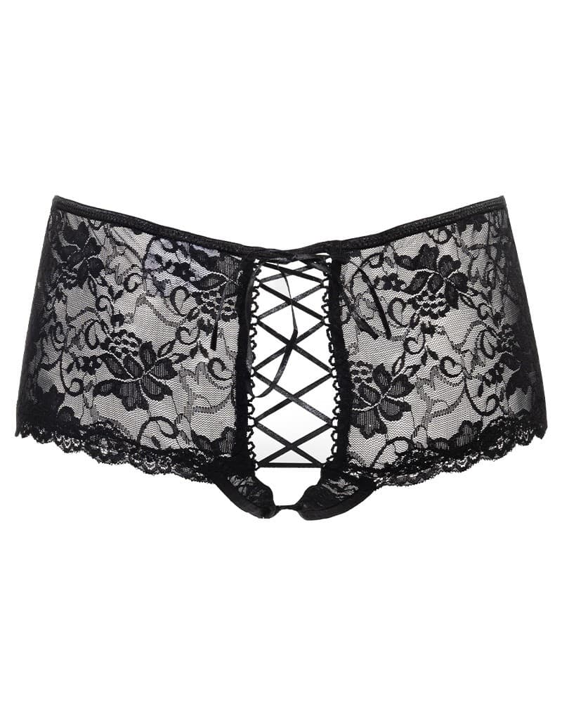 Amorable by Rimba - Slip met Open Achterkant - One Size - Zwart (art. 1540) 6