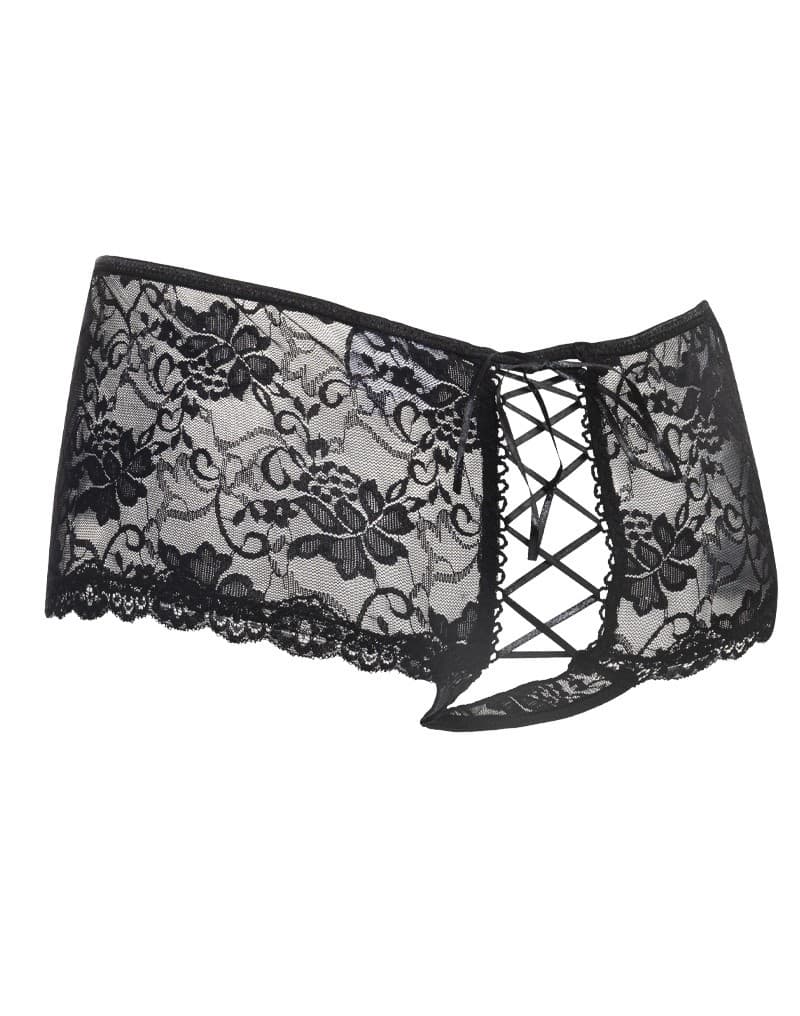 Amorable by Rimba - Slip met Open Achterkant - One Size - Zwart (art. 1540) 7