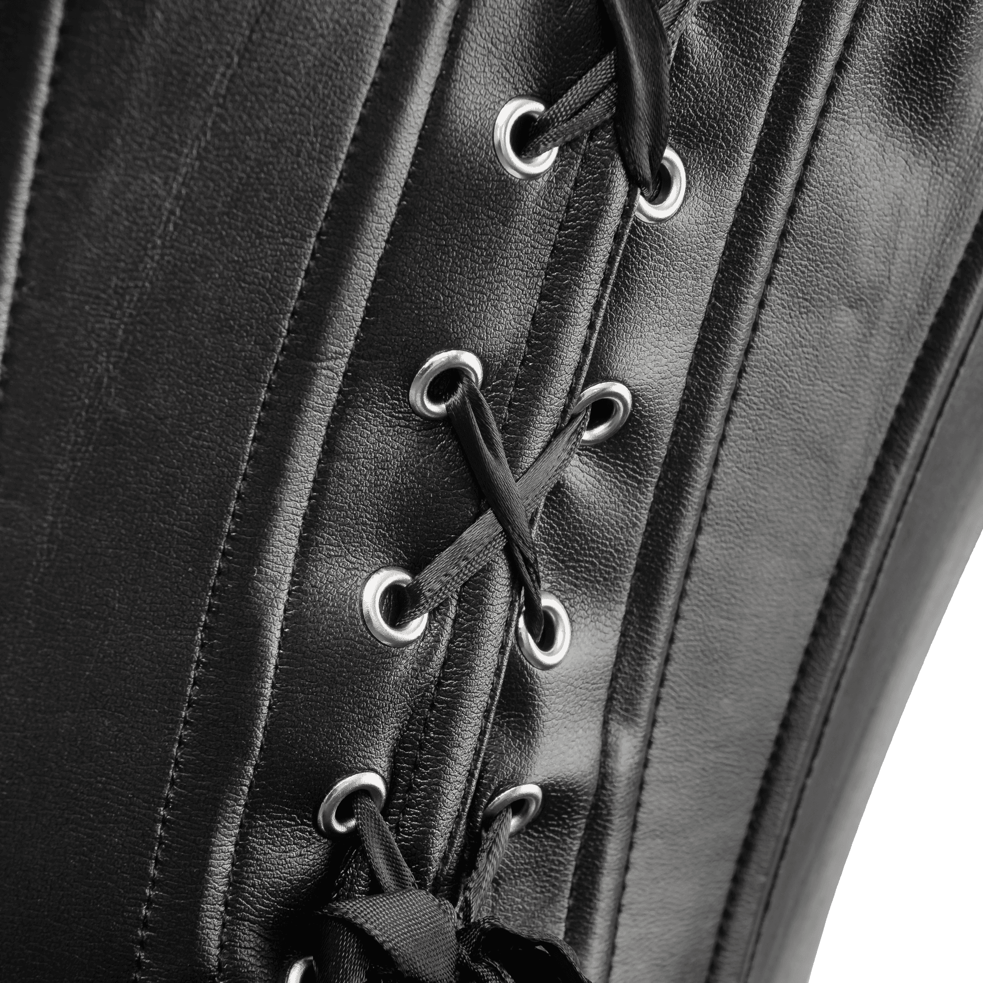 Amorable by Rimba - Korset met rits - Zwart, zilver 9