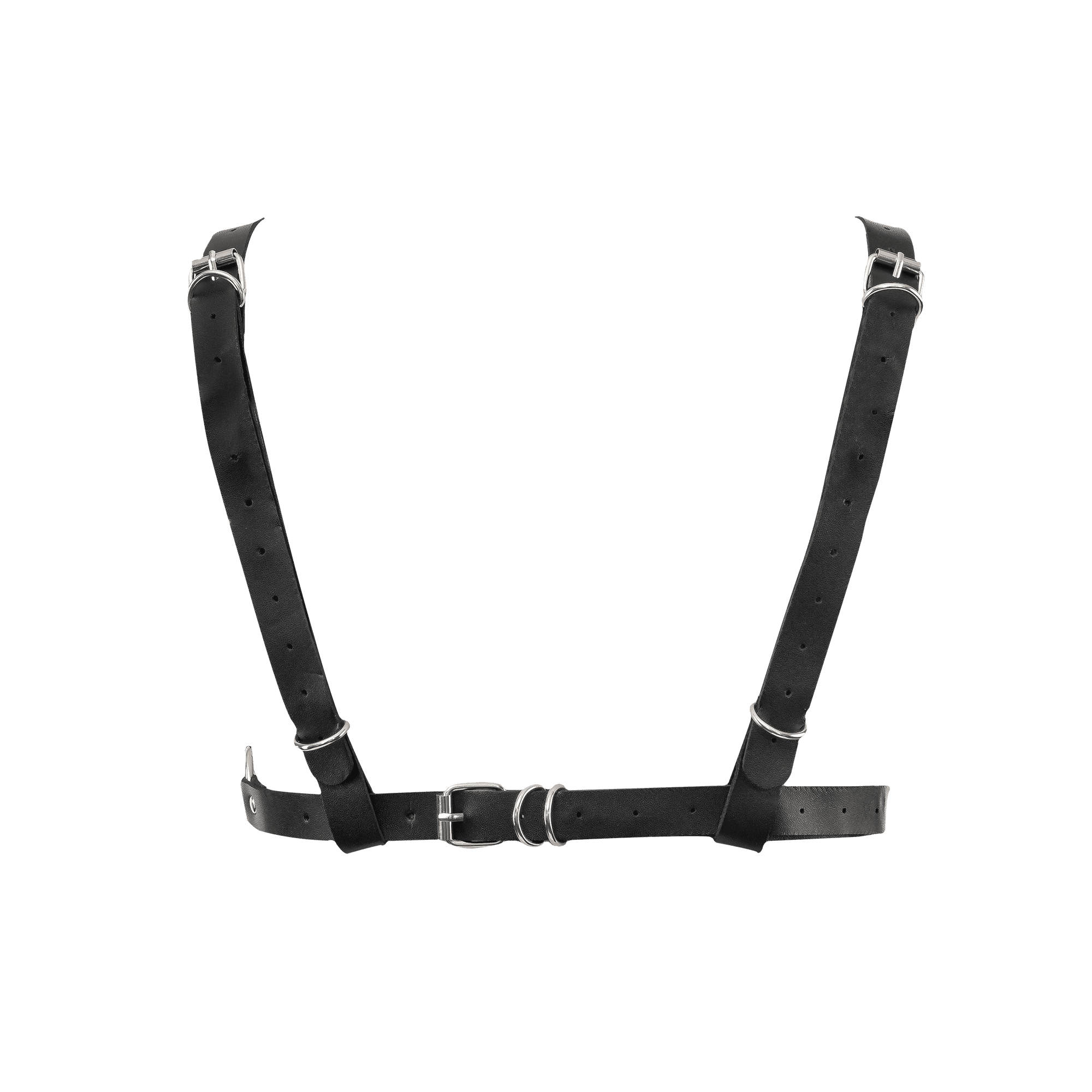 Amorable by Rimba - Open bh met kettingen - One Size - Zwart, Zilver 5