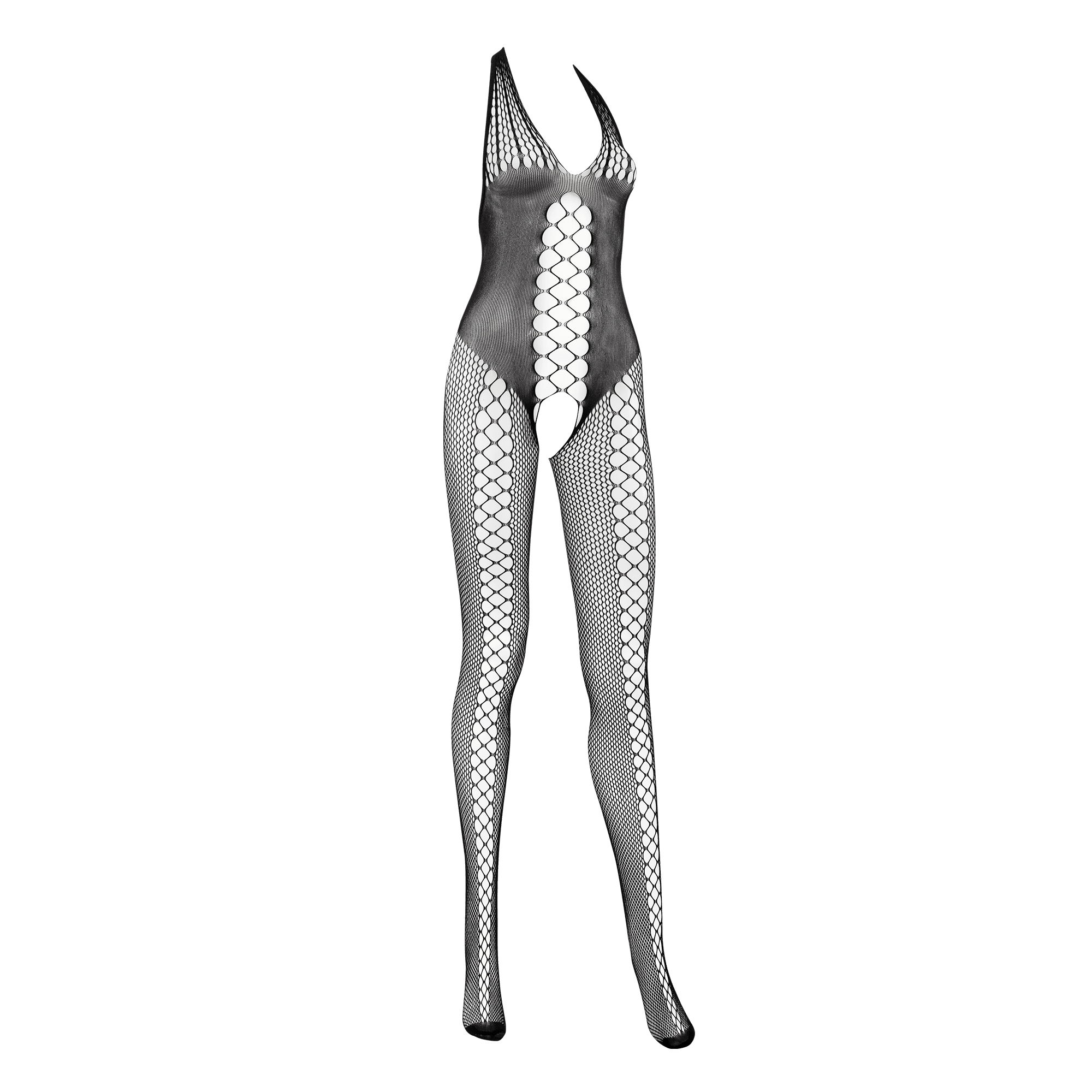 Amorable by Rimba - Open Catsuit - One Size - Zwart (art. 1559) 5