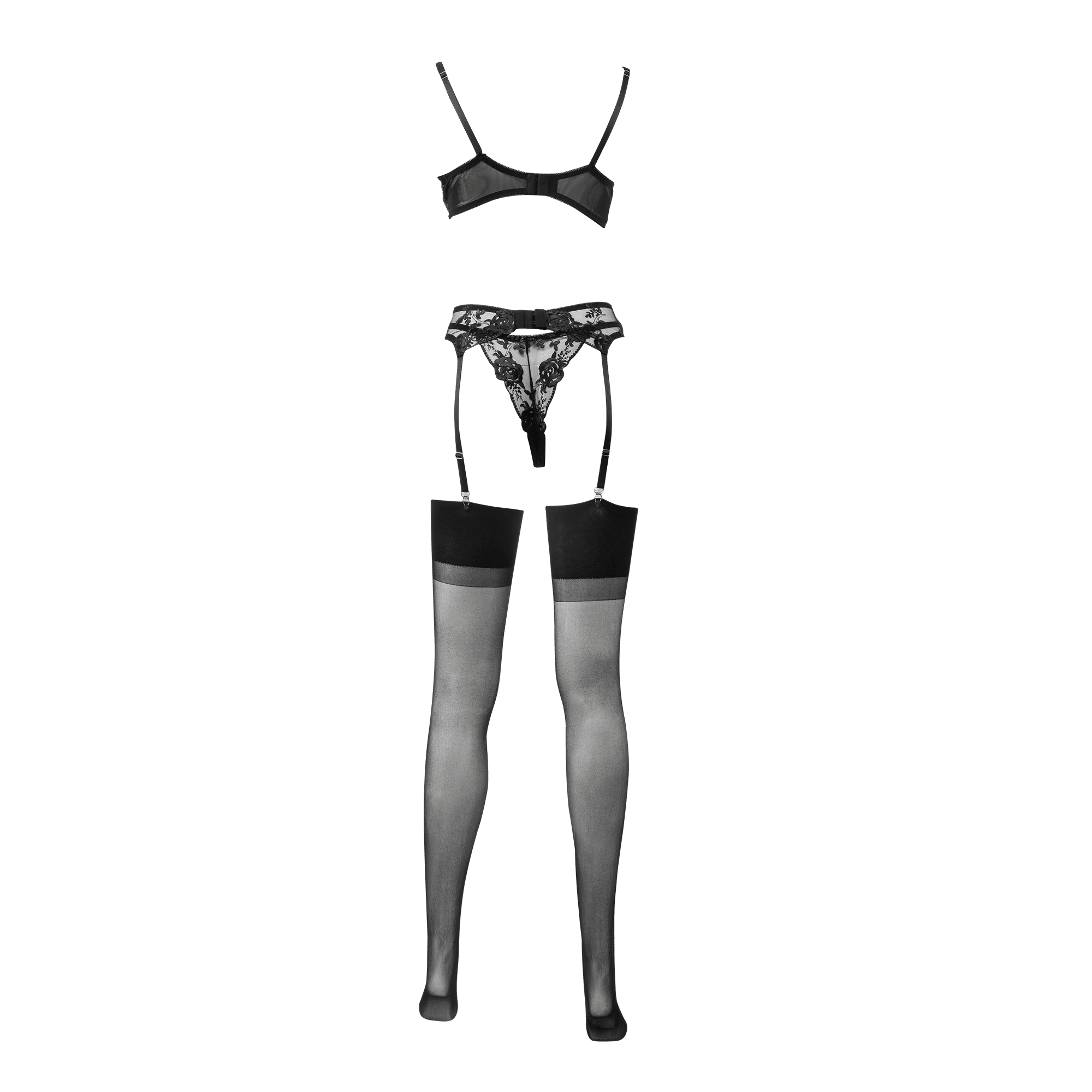 Amorable by Rimba - Sexy Lingerie Set - Zwart 6