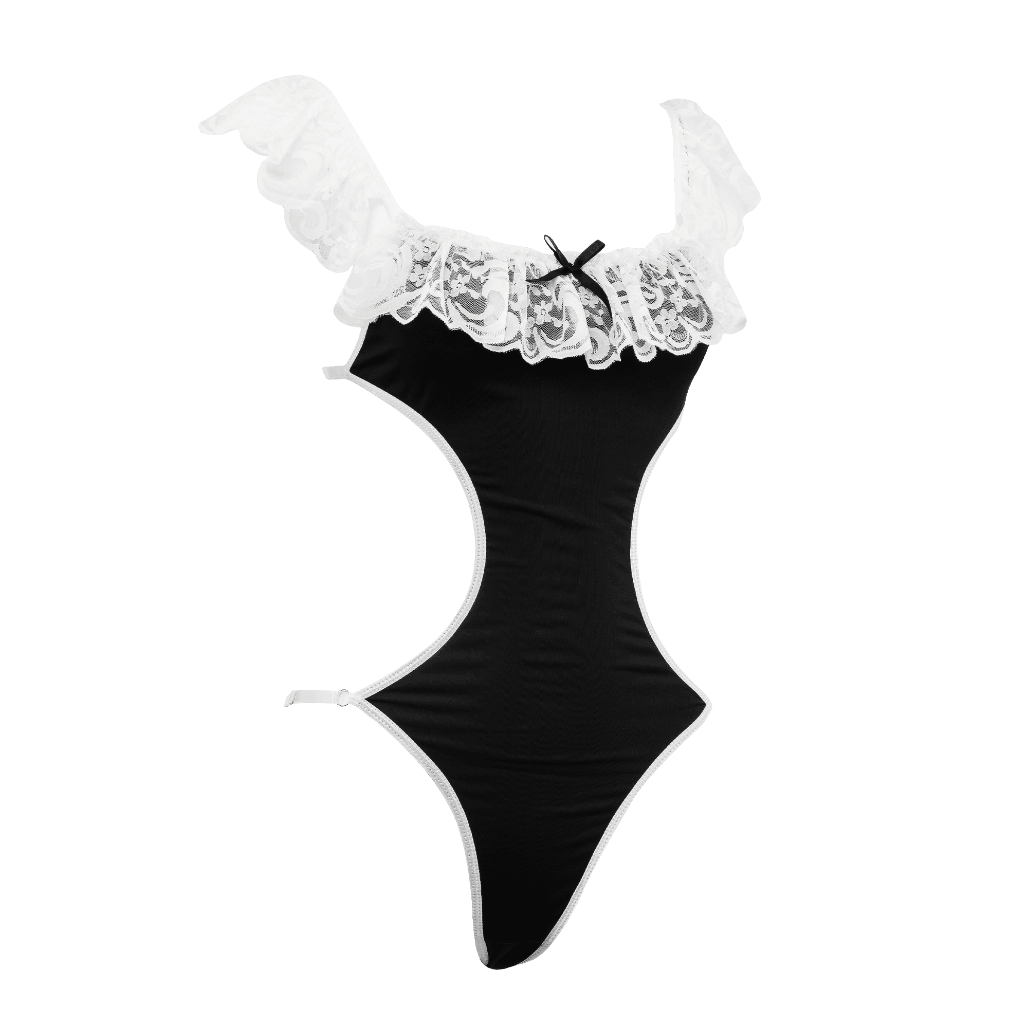 Amorable by Rimba - Dienstmeisjes uniform - Zwart, Wit 8