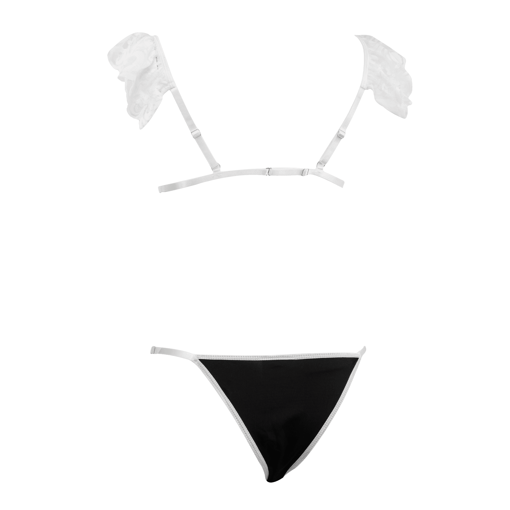 Amorable by Rimba - Dienstmeisjes uniform - Zwart, Wit 9