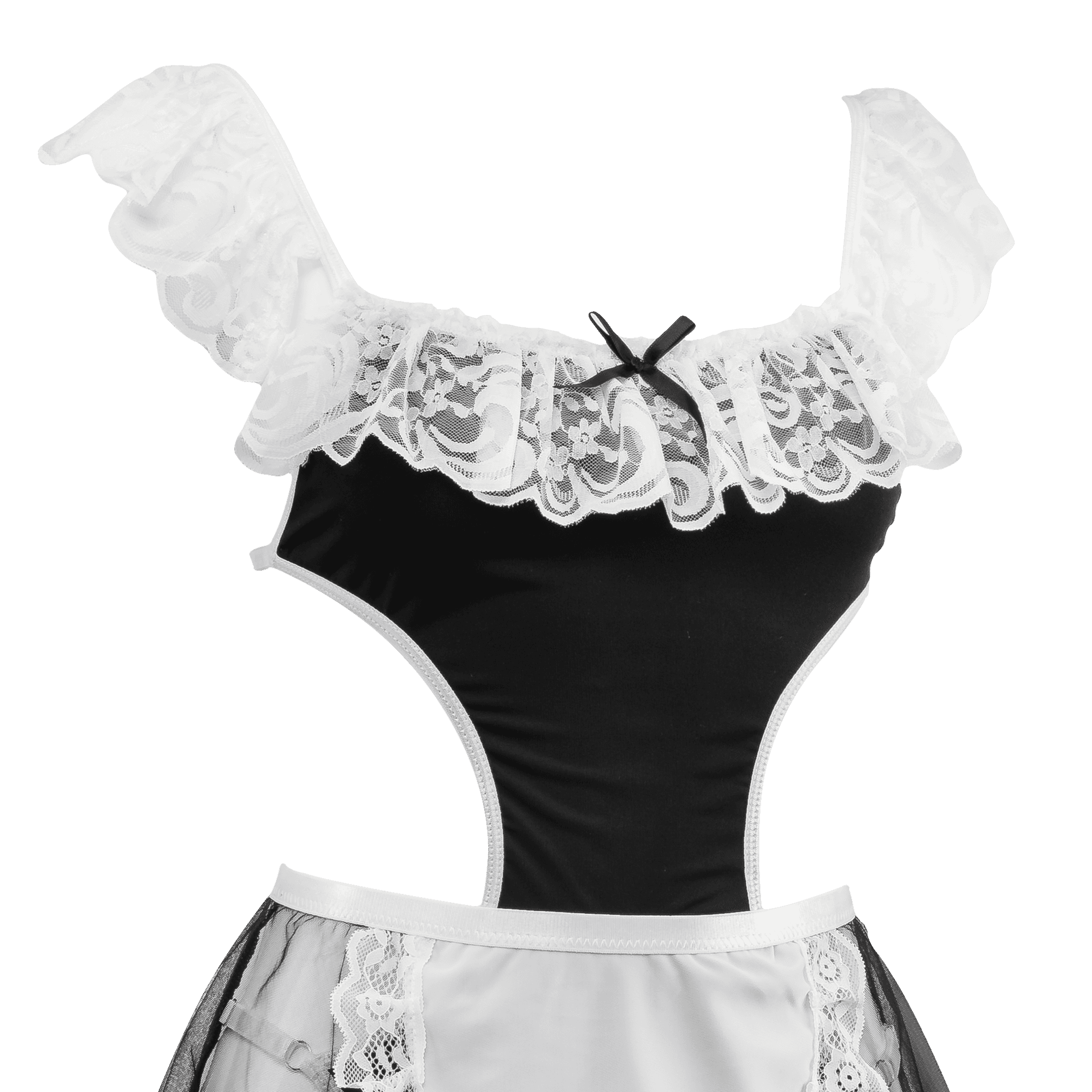 Amorable by Rimba - Dienstmeisjes uniform - Zwart, Wit 10