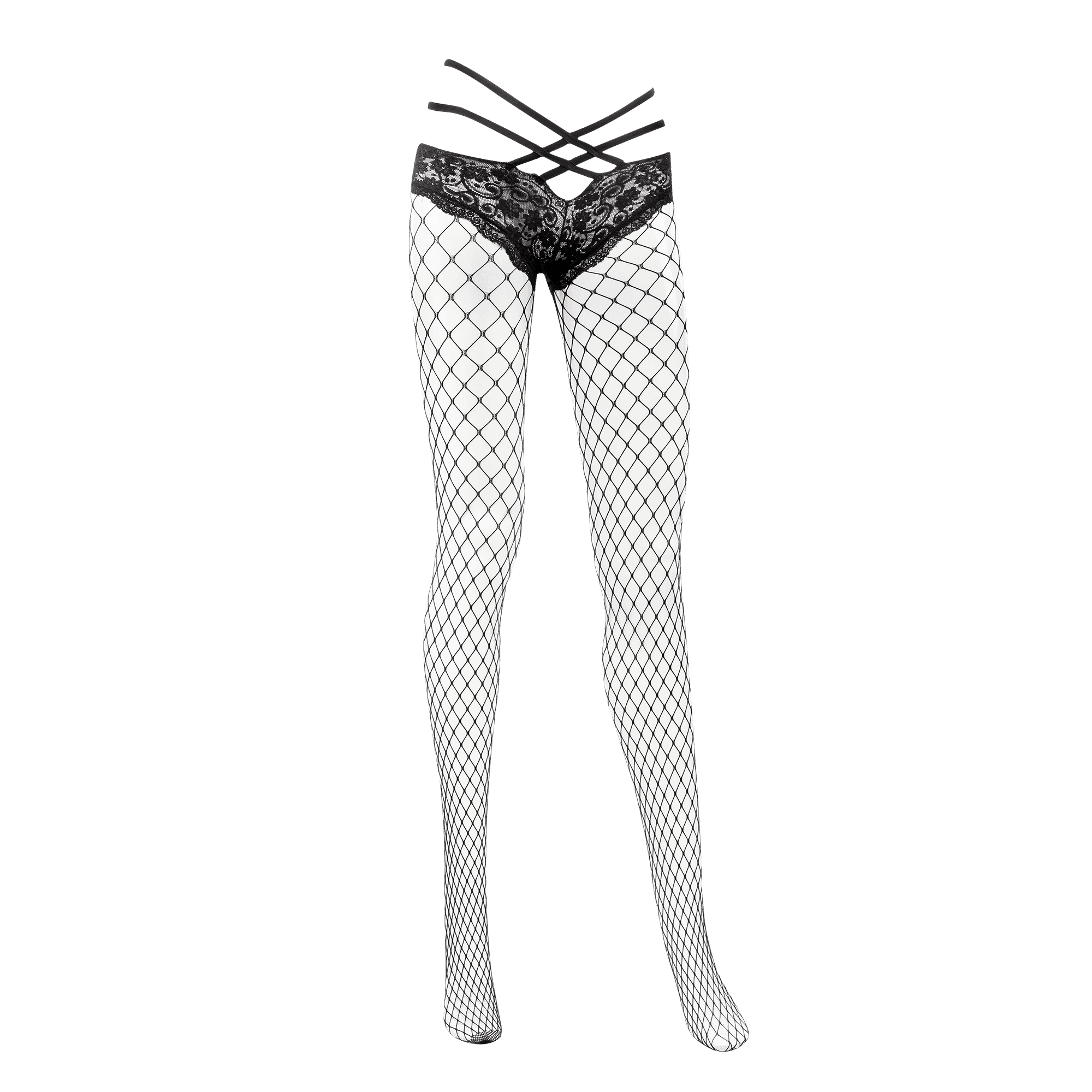 Amorable by Rimba - Visnetpanty - One Size - Zwart 6
