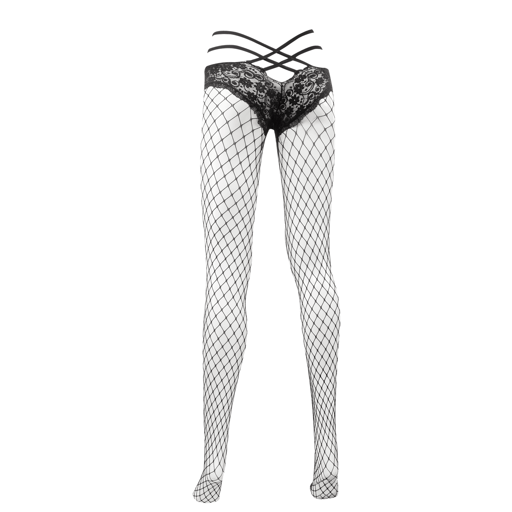 Amorable by Rimba - Visnetpanty - One Size - Zwart 7