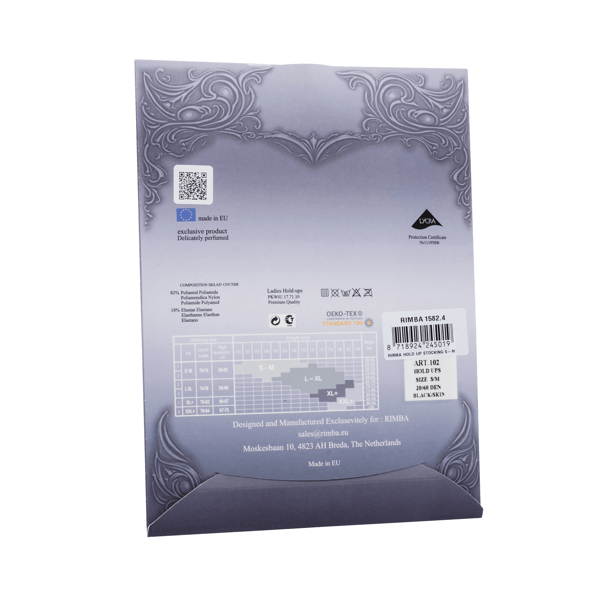 Amorable by Rimba - Slut - Panty met open kruis – 20 Denier – Zwart 10