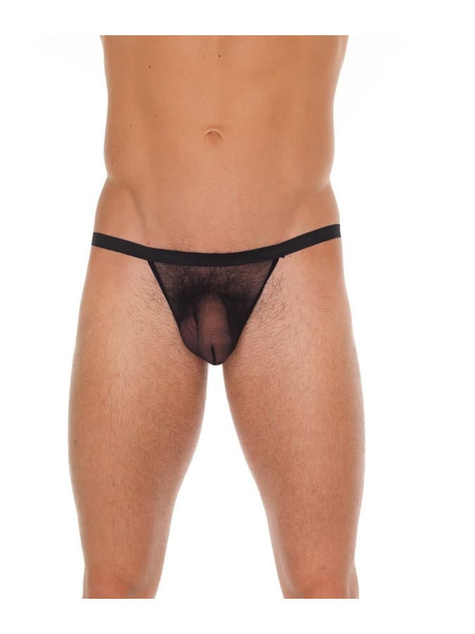 Amorable by Rimba - Doorzichtige string - One Size - Zwart (art. 1901) 1