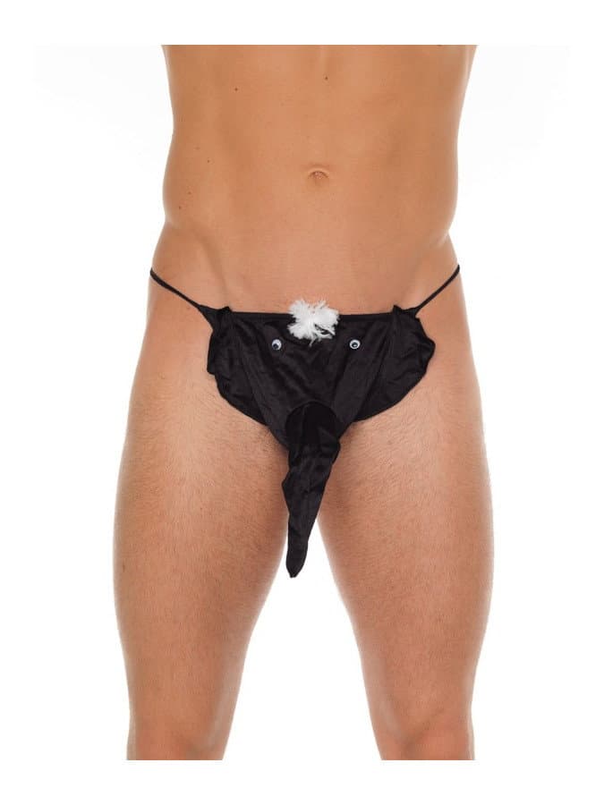 Amorable by Rimba - String met olifantenkop - One Size - Zwart 1