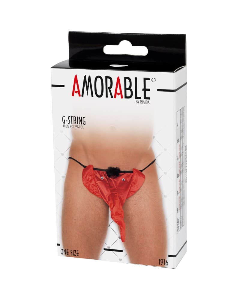 Amorable by Rimba - String met olifantenkop - One Size - Rood 2