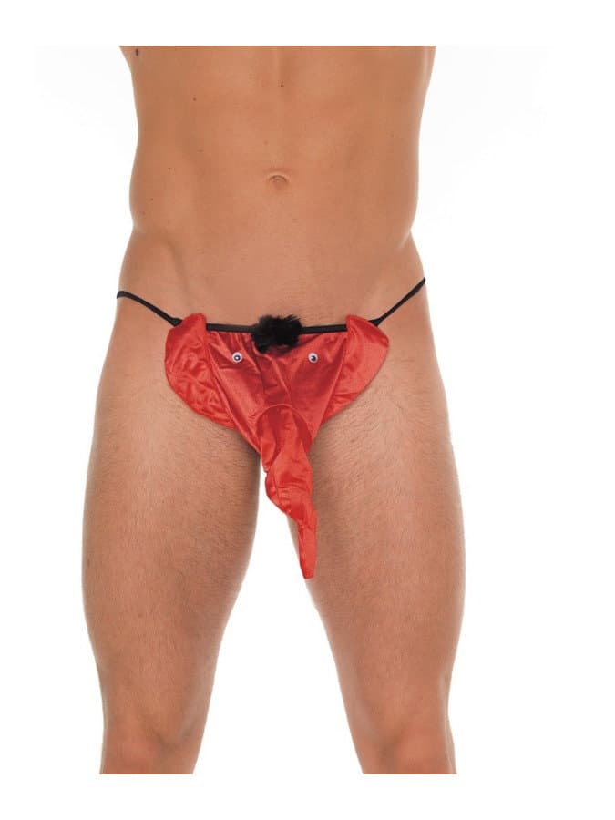 Amorable by Rimba - String met olifantenkop - One Size - Rood 1