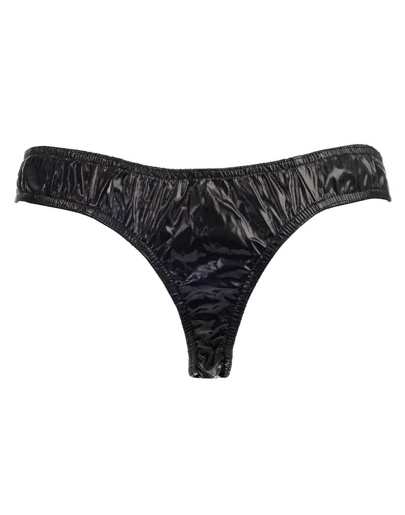 Amorable by Rimba - String met lak look - One Size - Zwart 6