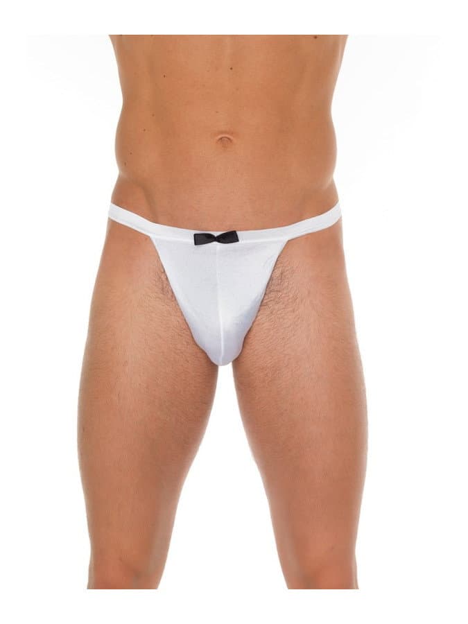 Amorable by Rimba - Rokkostuum string - One Size - Wit / Zwart 1