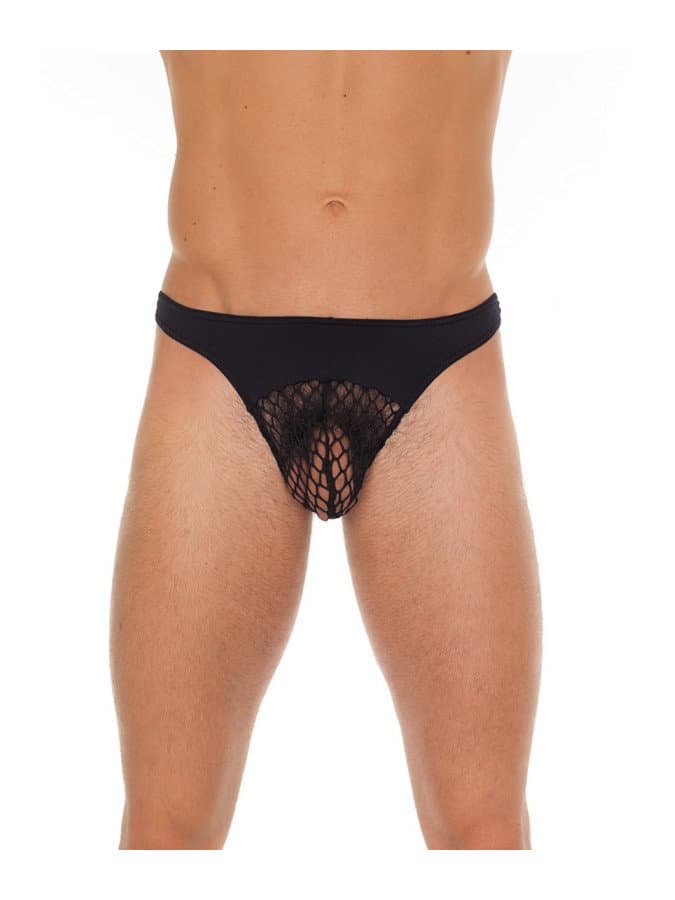 Amorable by Rimba - String met netstof - One Size - Zwart 1