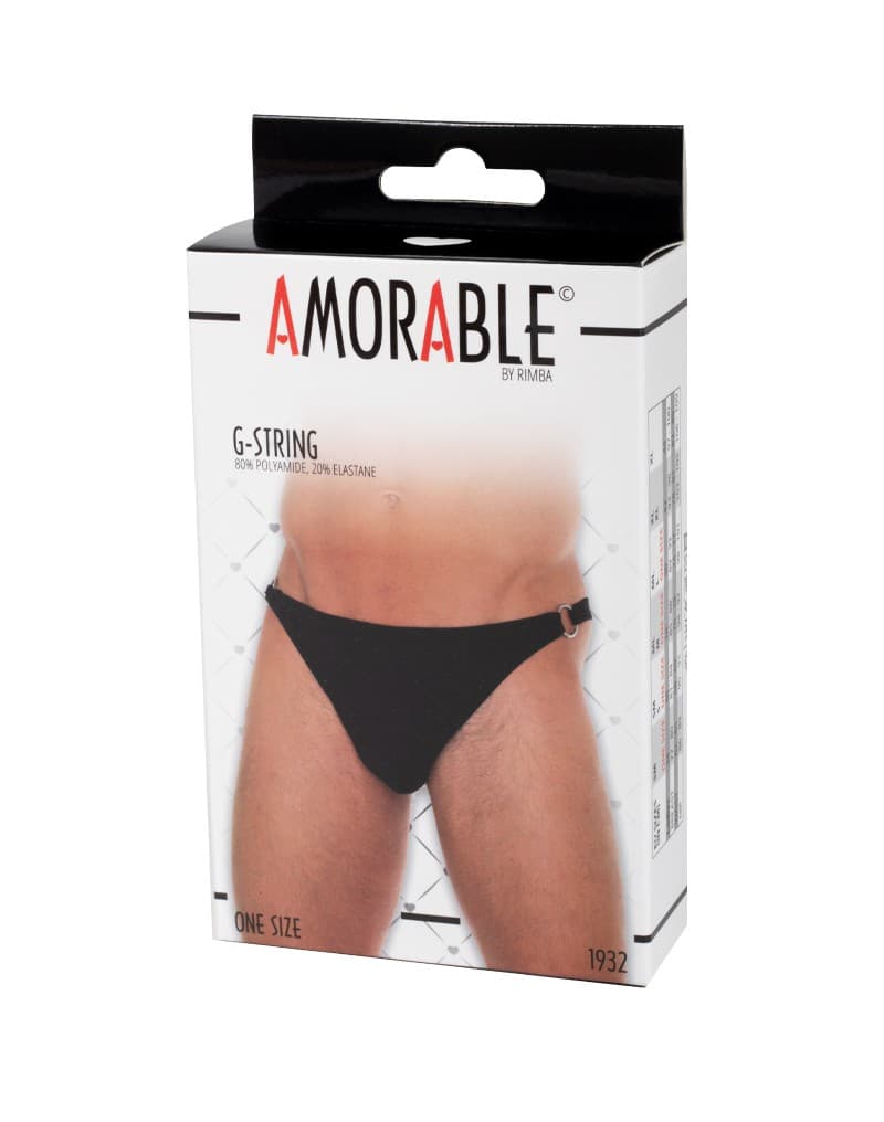 Amorable by Rimba - G-String - One Size - Zwart 2