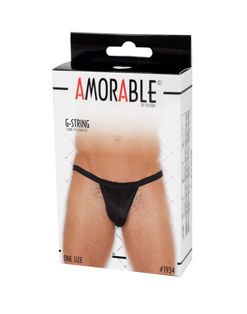 Amorable by Rimba - String - One Size - Zwart (art. 1934) 2