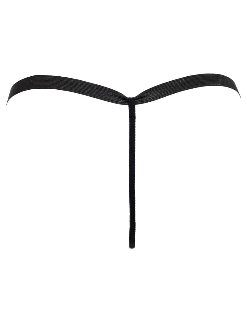 Amorable by Rimba - String met tekst - One Size - Zwart 6