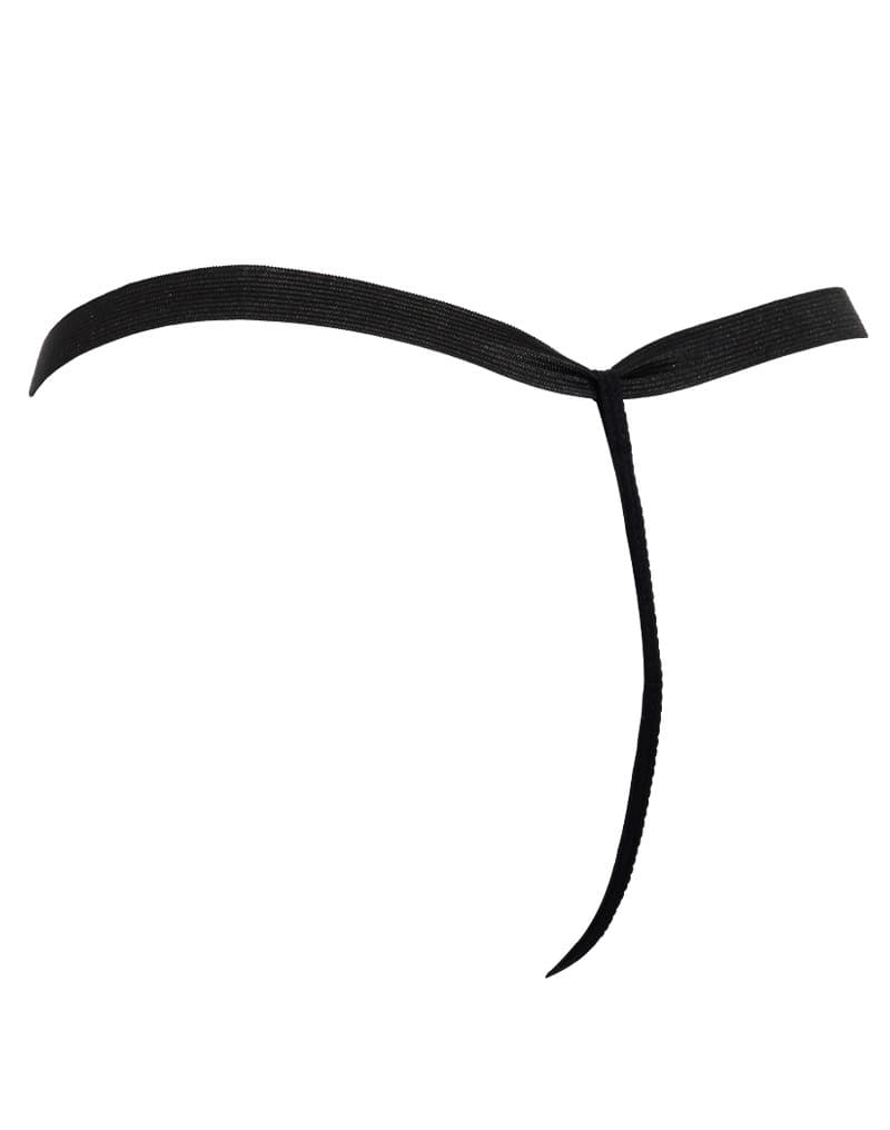 Amorable by Rimba - String met tekst - One Size - Zwart 7