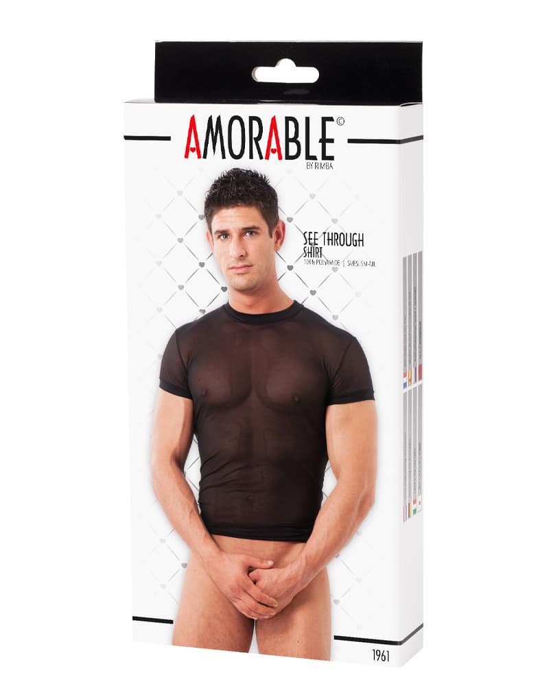 Amorable by Rimba - Doorzichtig T-Shirt  - Zwart 2