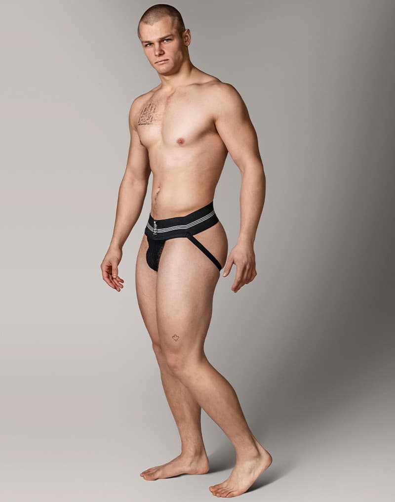 MM - Jockstrap - Zwart (7.5 cm / 3 inch) 2