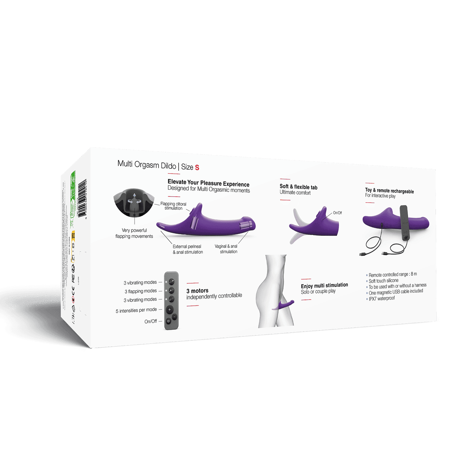 Strap-On-Me – Multi Orgasme Dildo – Maat S – Paars 3