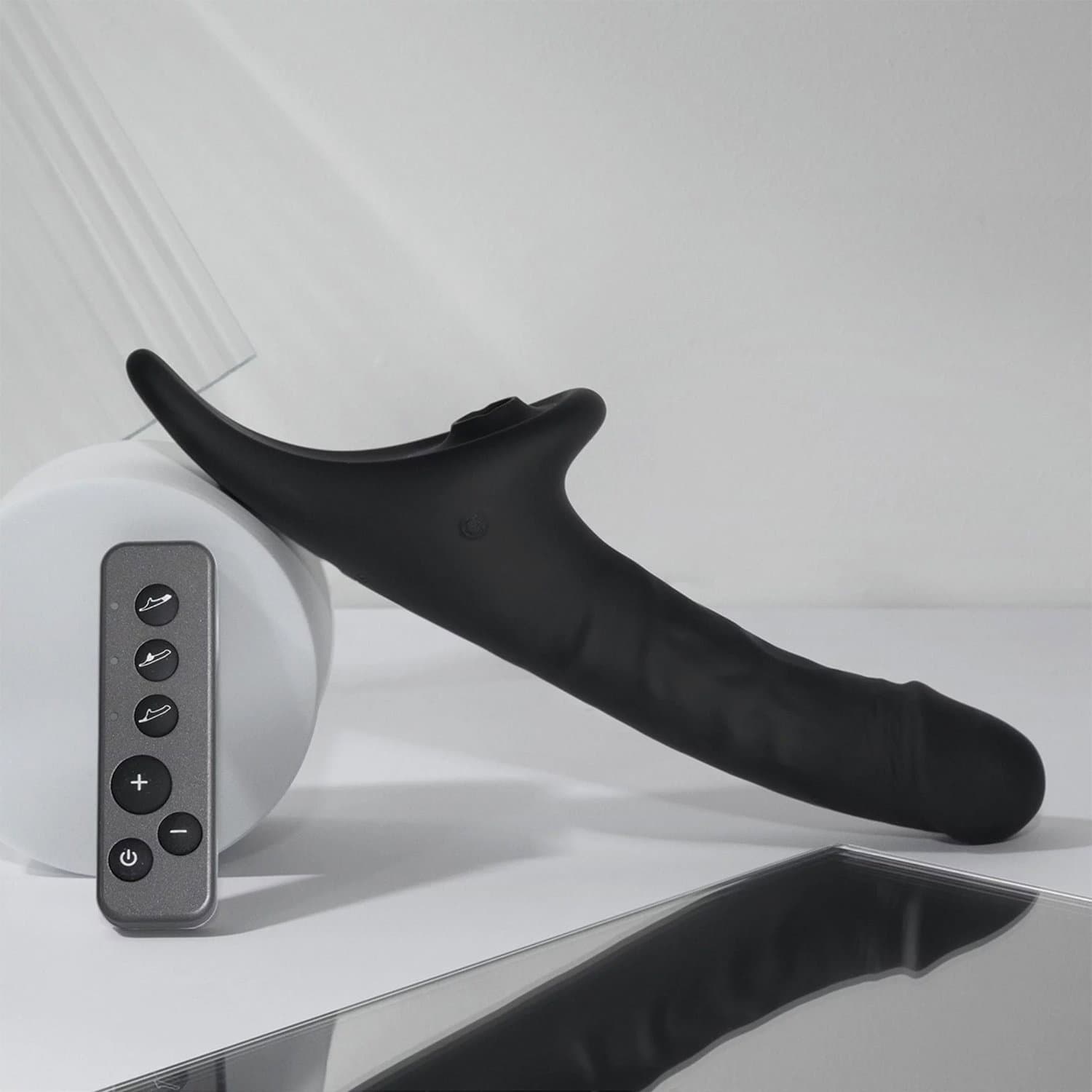 Strap-On-Me - Multi Orgasm Realistic Dildo - Maat L - Zwart 5