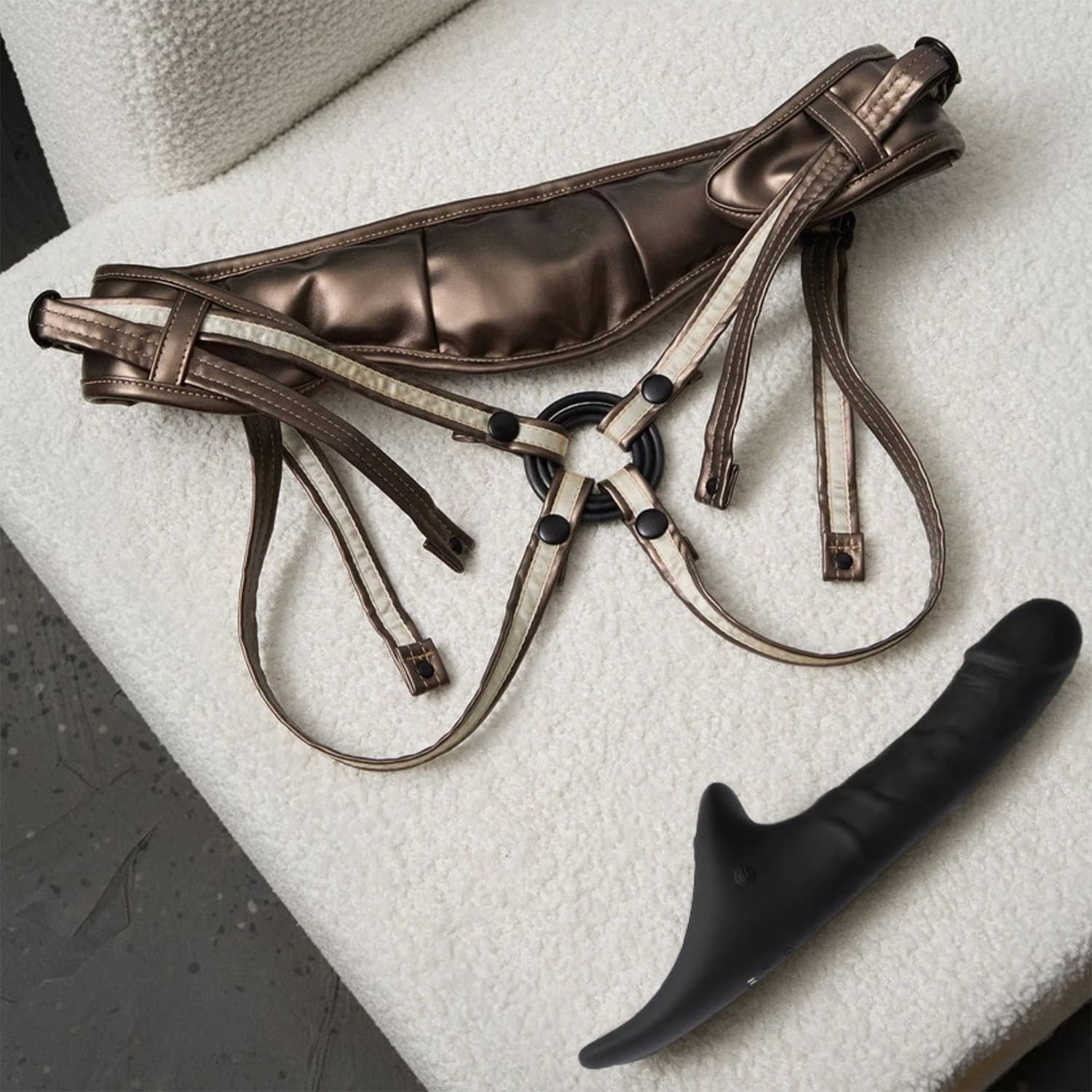Strap-On-Me - Multi Orgasm Realistic Dildo - Maat L - Zwart 9