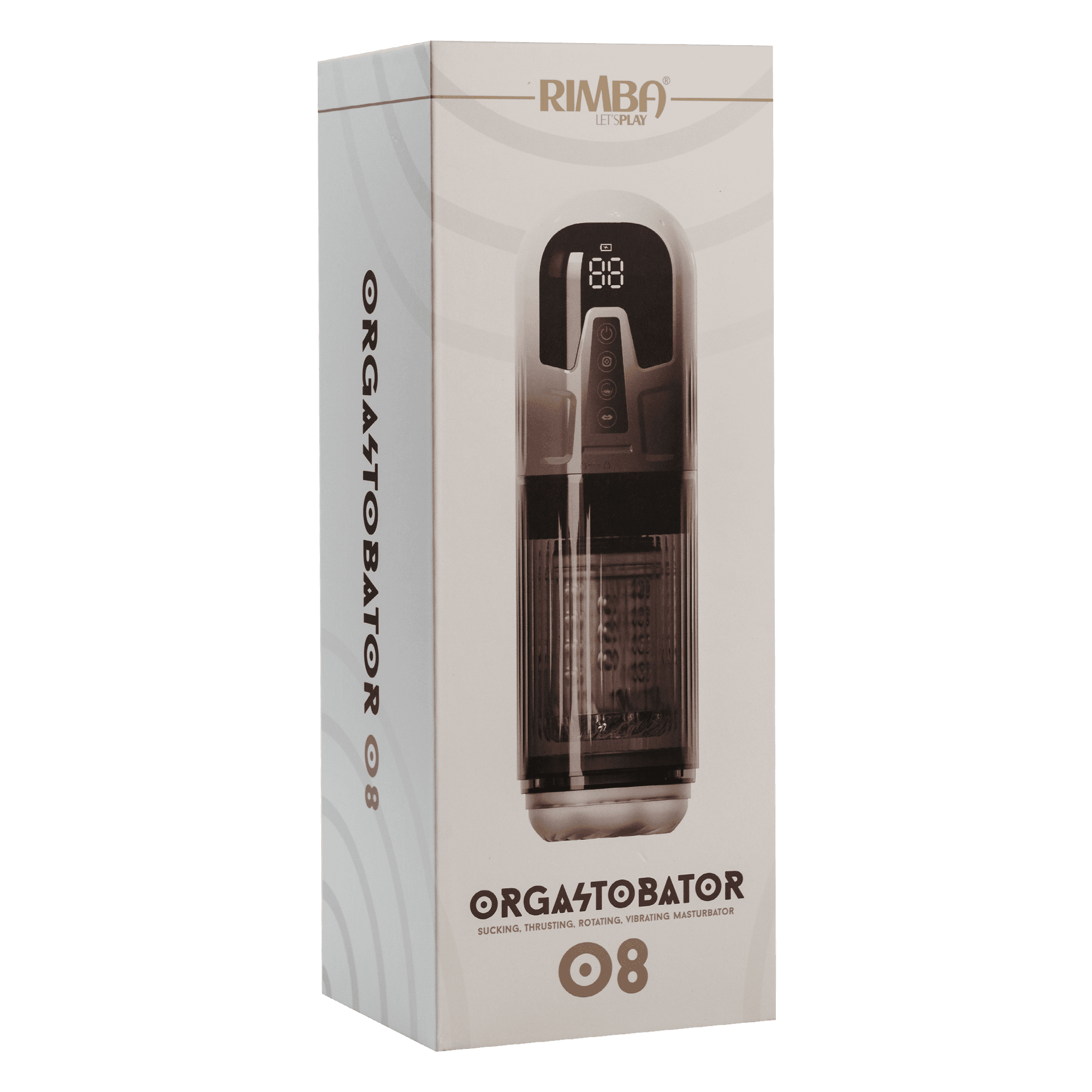 Rimba Toys – Orgastobator 08 Masturbator voor Mannen – Zwart & Transparant 9