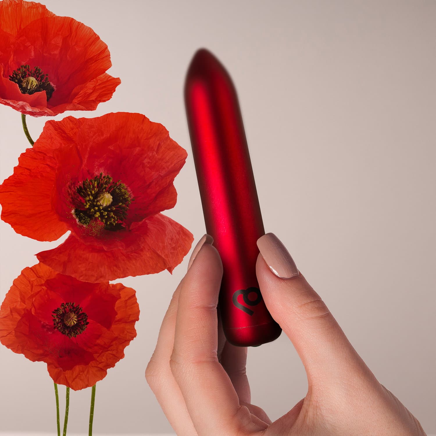 Rocks-Off - Oplaadbare Bulletvibrator - Klaproosrood 7