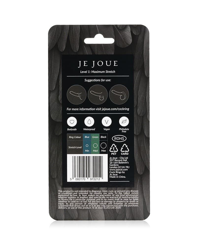 Je Joue - C-Ring Maximum - Cockring - Zwart 5