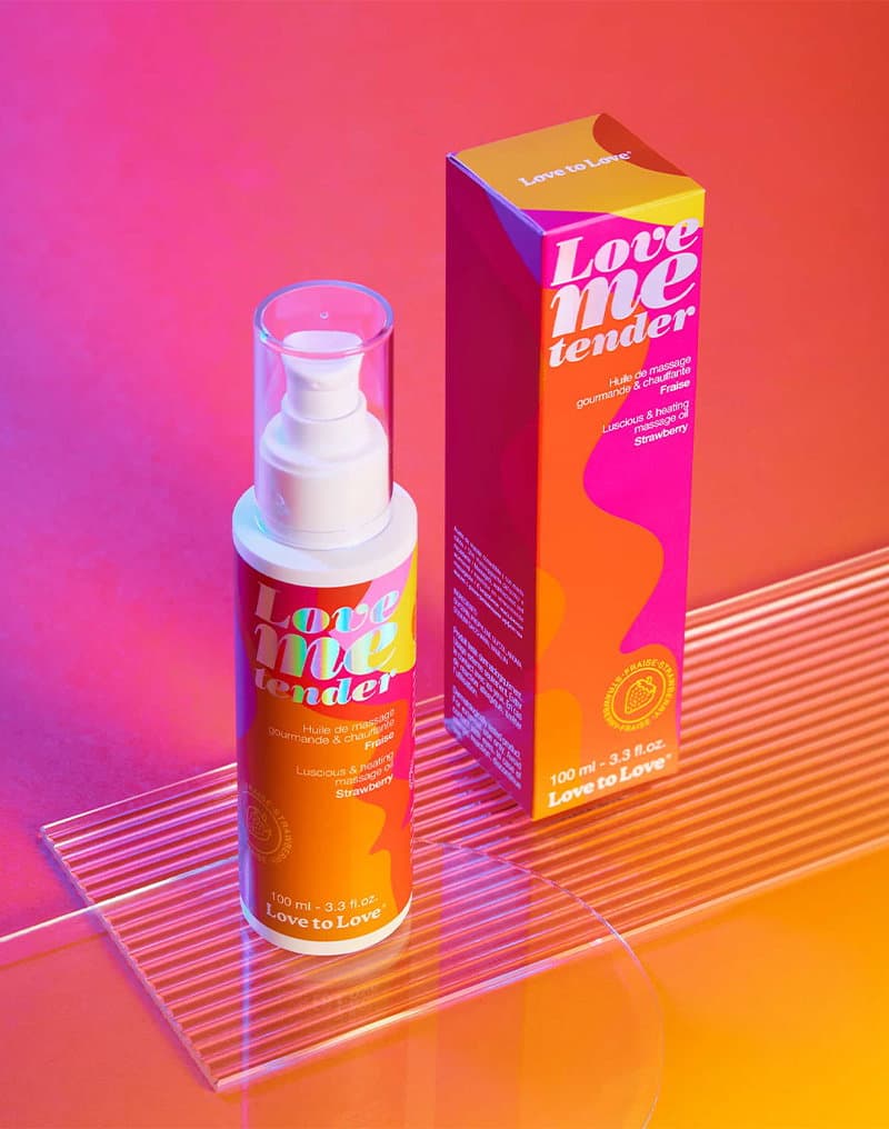 Love To Love - Love Me Tender Massageolie - Strawberry 2