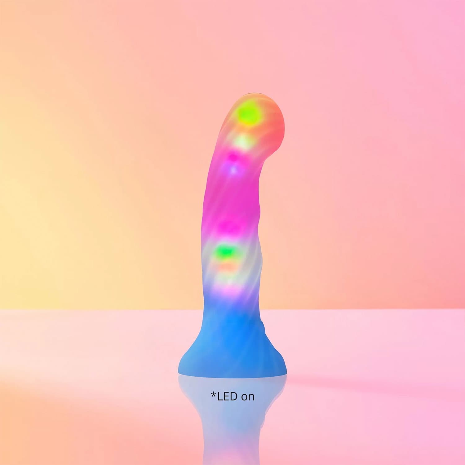 Love to Love - Candy Loop - Dildo met Led - Blauw/Roze 7