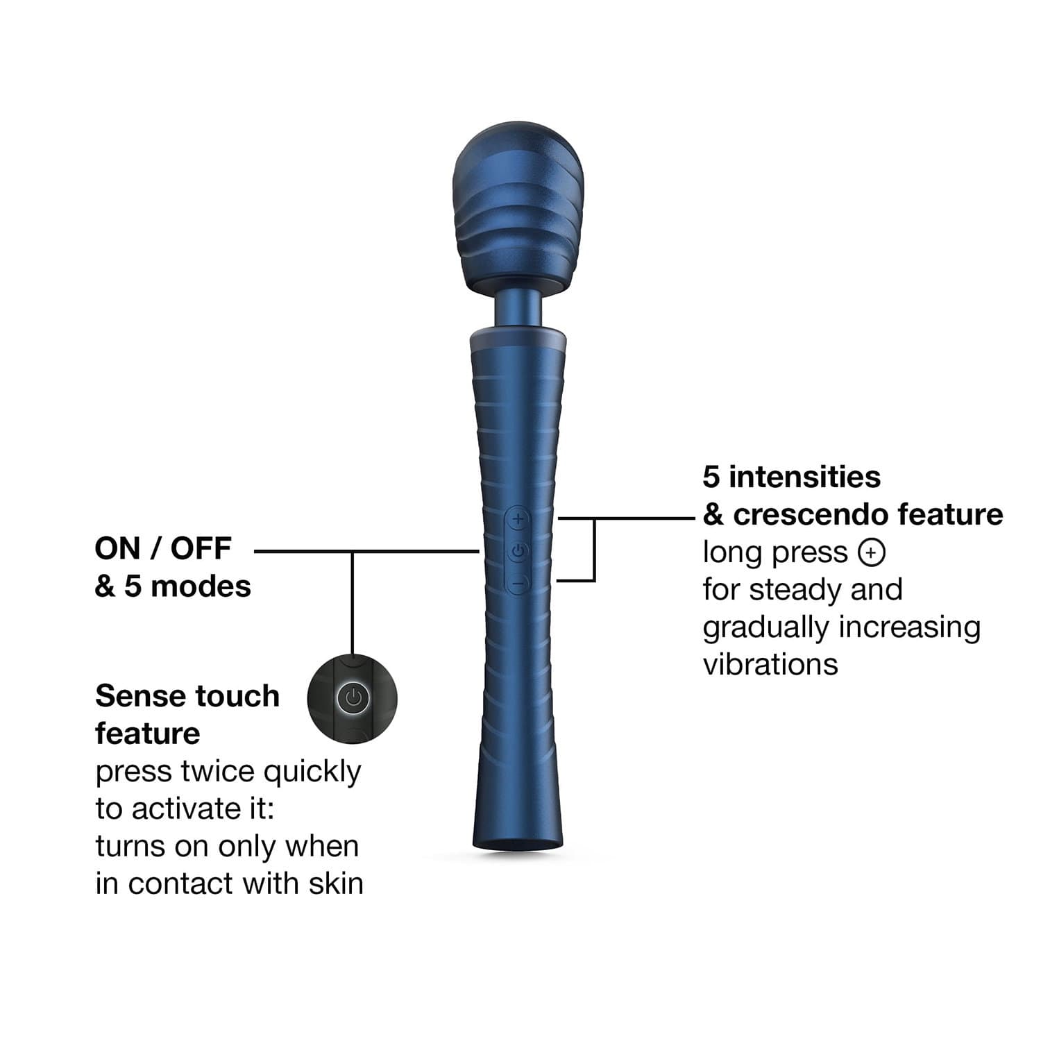 MANWAN - Man.Wand Edgy - Wandvibrator - Stellar Blue 9