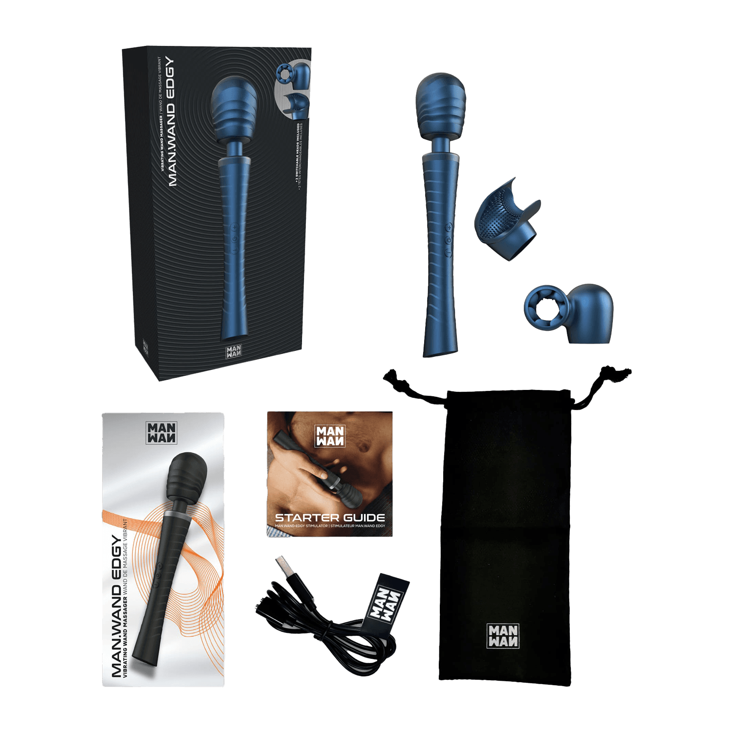 MANWAN - Man.Wand Edgy - Wandvibrator - Stellar Blue 2