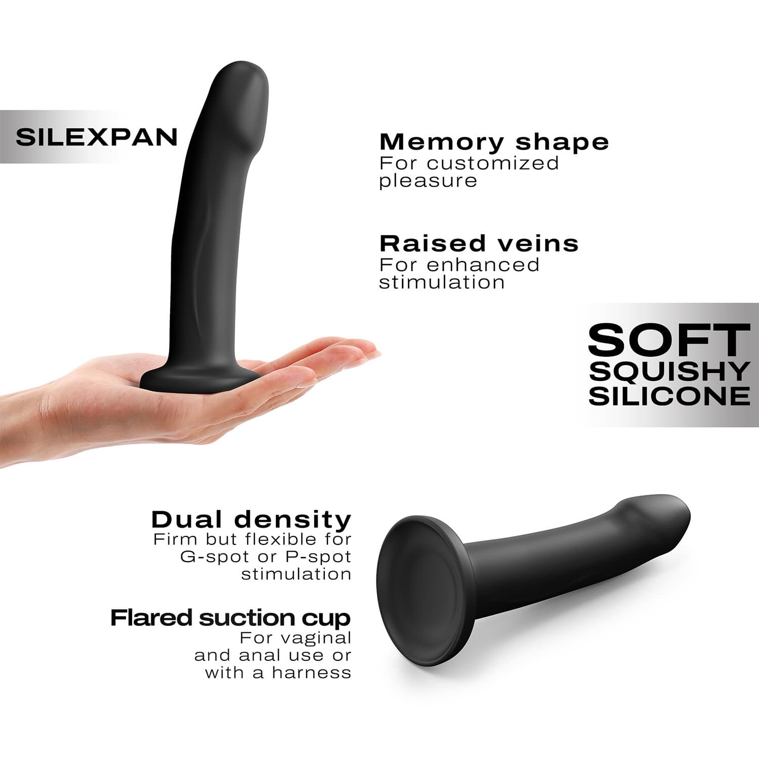 Dorcel - Real Pleasure Dildo - Maat L - Zwart 6