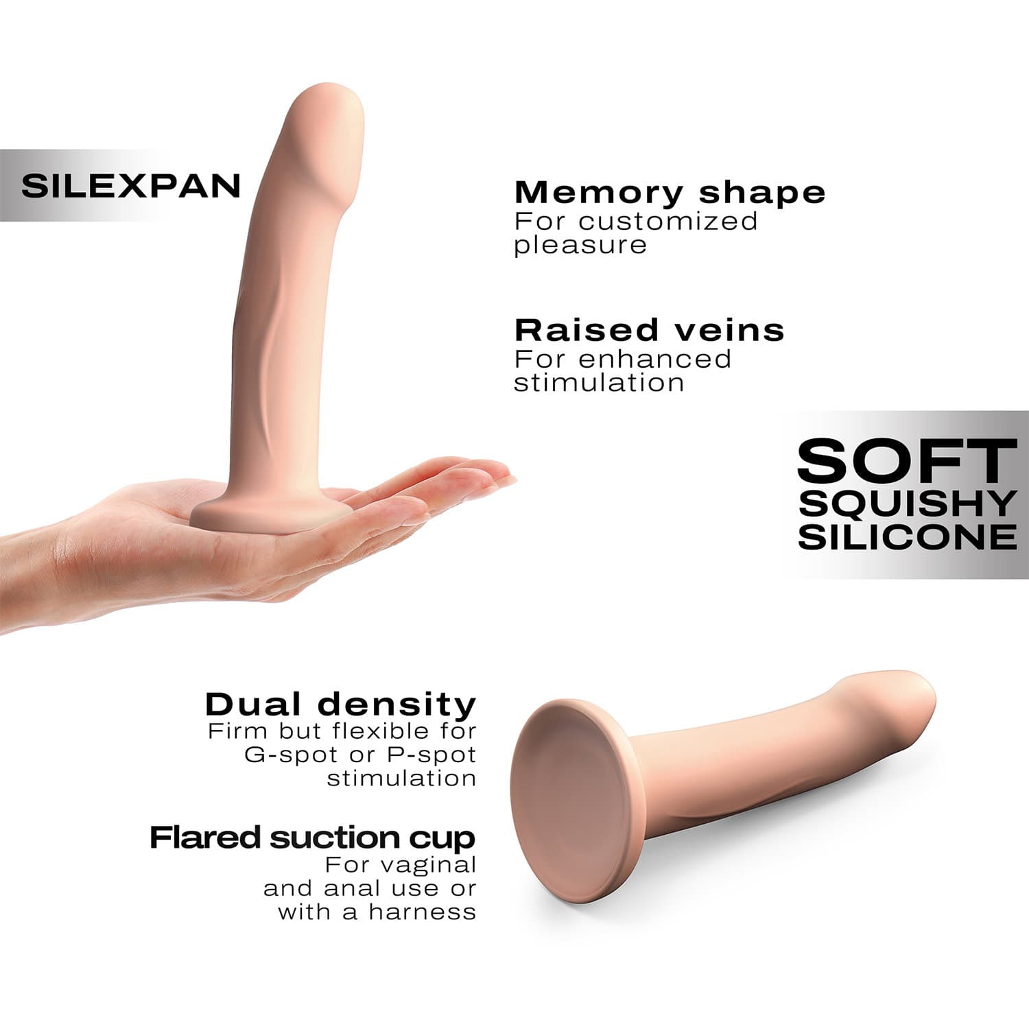 Dorcel - Real Pleasure Dildo - Maat S - Nude 6
