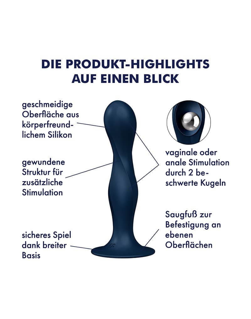 Satisfyer - Dubbele Bal-R - Donkerblauw 5