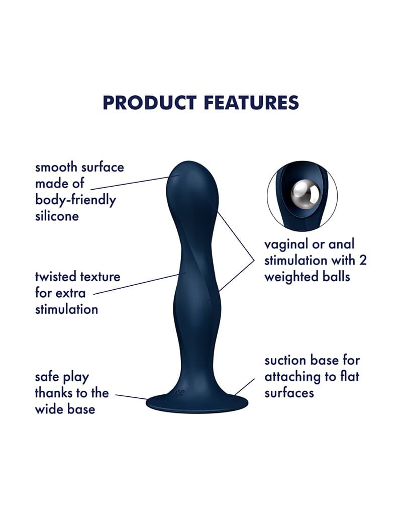 Satisfyer - Dubbele Bal-R - Donkerblauw 6
