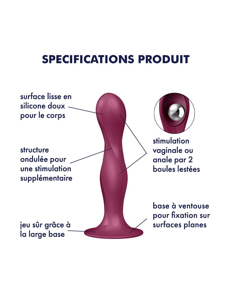 Satisfyer - Dubbele Bal-R - Rood 5