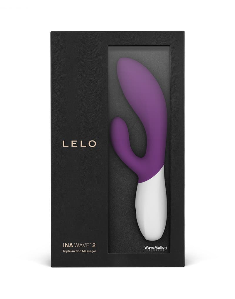 LELO - Ina Wave 2 - Rabbit Vibrator - Plum 2