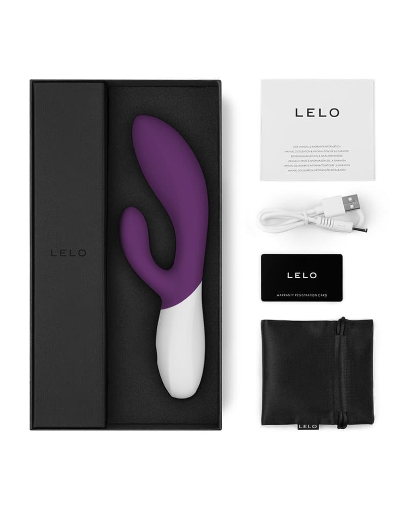 LELO - Ina Wave 2 - Rabbit Vibrator - Plum 3