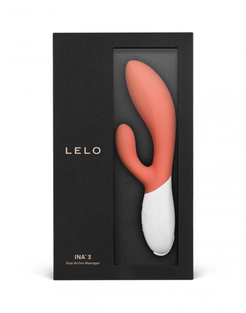 LELO - Ina 3 - Rabbit Vibrator - Coral 2