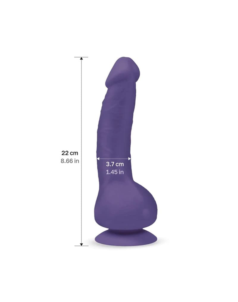 Gvibe - GReal 2 - Vibrerende Dildo - Paars 3