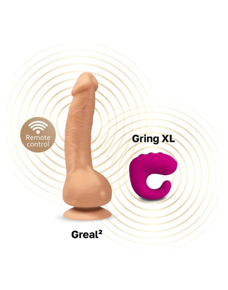 Gvibe - Greal Mini - Vibrating Dildo - Nude 5