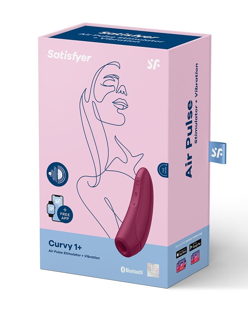 Satisfyer Curvy 1+ Rose Red / incl. Bluetooth and App 2