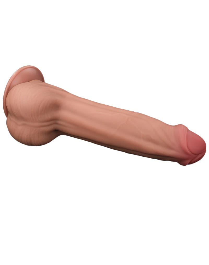 LoveToy - Sliding Skin Dildo 29 cm - Nude 5