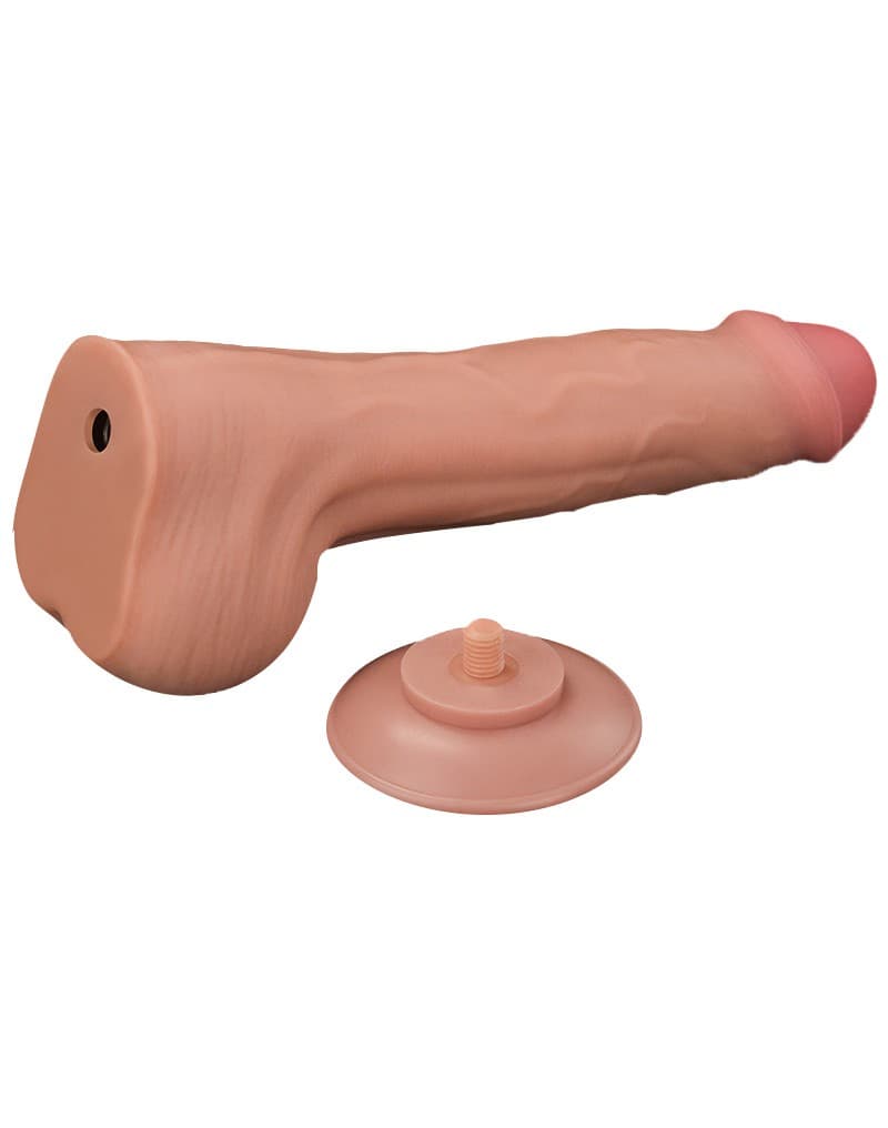 LoveToy - Sliding Skin Dildo 29 cm - Nude 7
